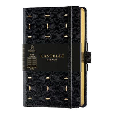 Castelli Milano Copper & Gold Pocket Notetebook -Rice Grain Gold