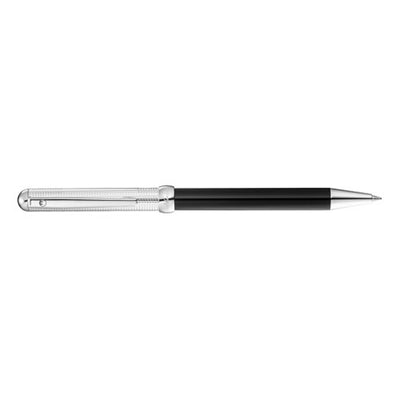 Waldmann Chess Series Square Pattern With Engraving Space Black Lacquer Ballpoint Pen