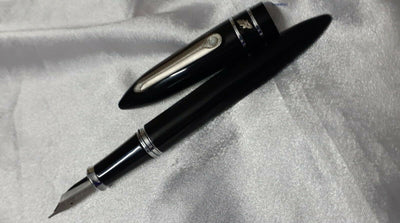 स्टिपुला मॉडल टी फाउंटेन पेन, काला - टी फ्लेक्स निब