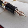 Stipula Davinci Capless Fountain Pen - Mars Black with Rose Trim, Steel Nib
