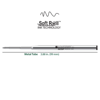 Monteverde USA Soft Roll Ballpoint Refill To Fit Montblanc Ballpoint Pens, Mediium Point - M132