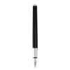 Waldmann Chess Series Square Pattern With Engraving Space Black Lacquer Fountain Pen with steel nib