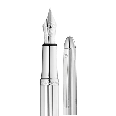 Waldmann Pocket Series Fountain Pen Lines Pattern With Medium Steel Nib