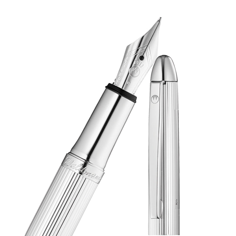 Waldmann Pocket Series Fountain Pen Lines Pattern With Medium Steel Nib